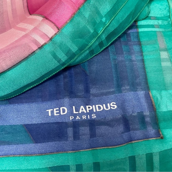 Borse in Pelle 🌸Pink Leather Crossbody Satchel Bag & VTG Ted Lapidus Silk Scarf - Picture 6 of 15